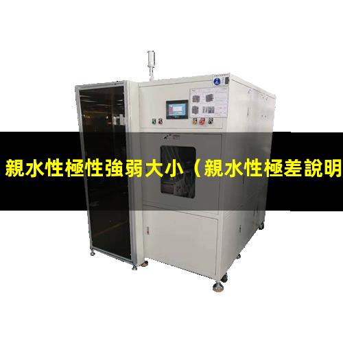 親水性極差是啥意思