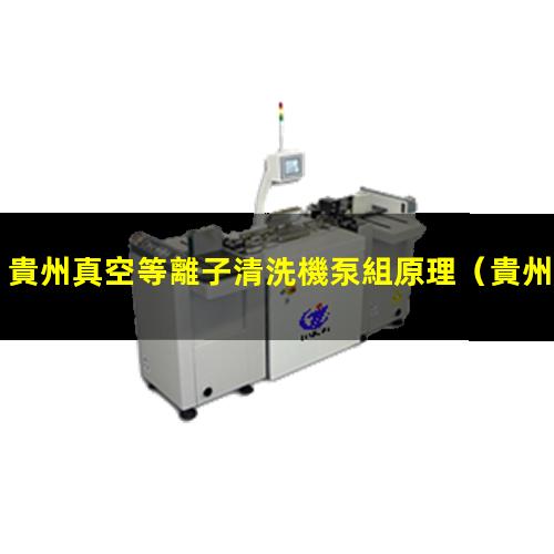 貴州真空等離子清洗機泵組原理