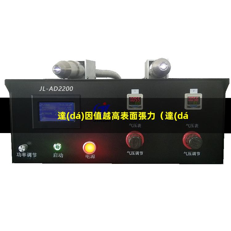 達(dá)因值越高表面張力